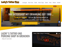 Tablet Screenshot of lackys-tattoo.ch